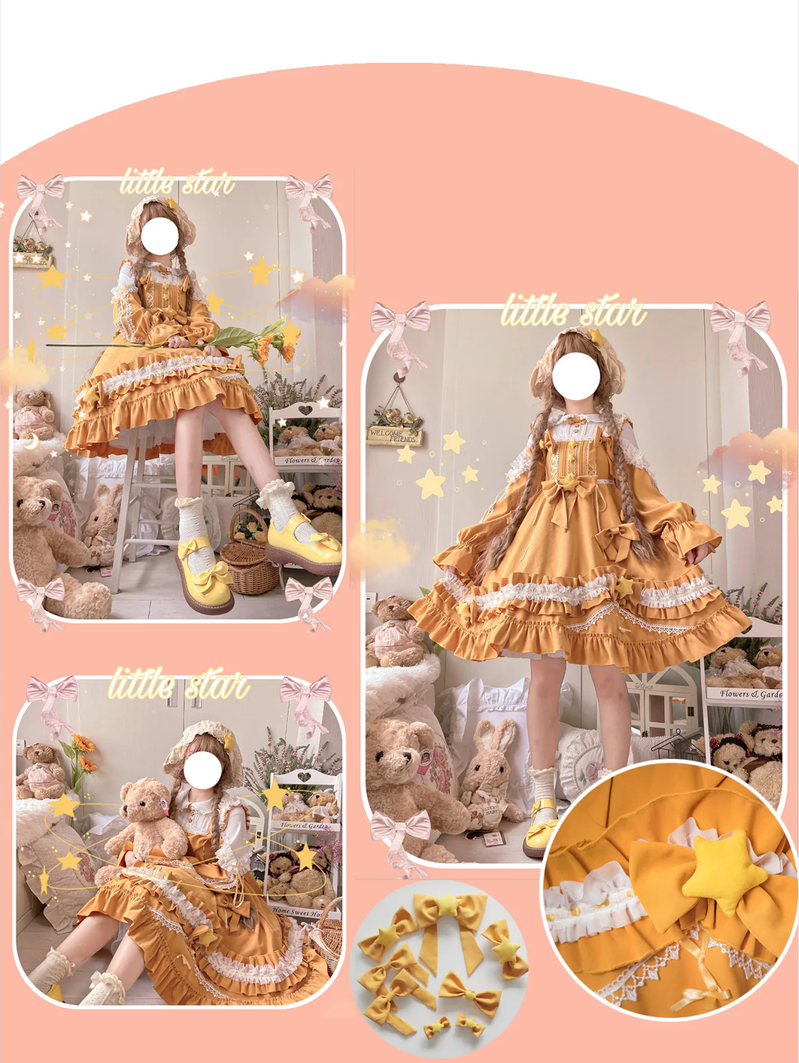 Aurora Kiss - Daily Lolita Winter Dress, Long Sleeve - Image 5