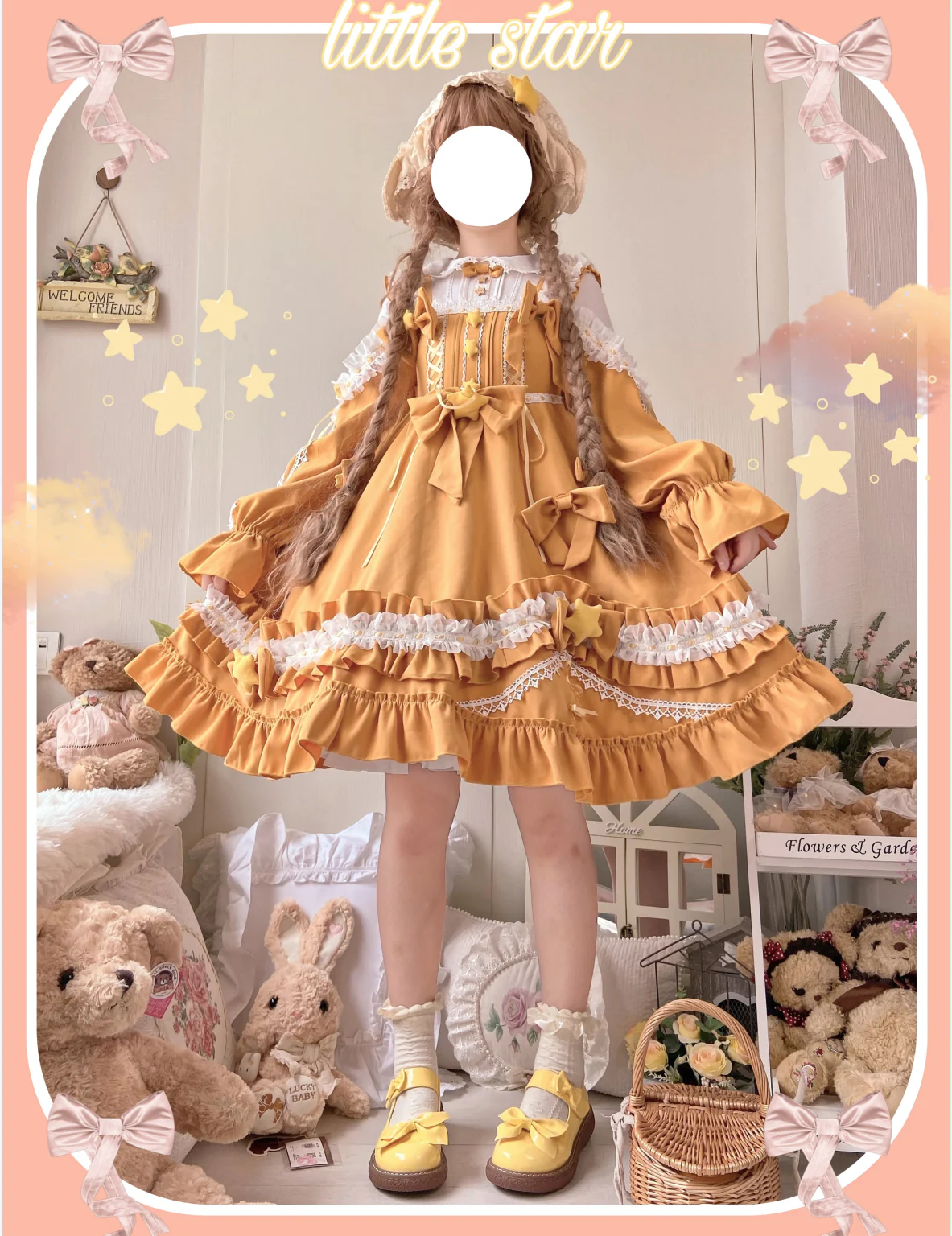 Aurora Kiss - Daily Lolita Winter Dress, Long Sleeve - Image 6