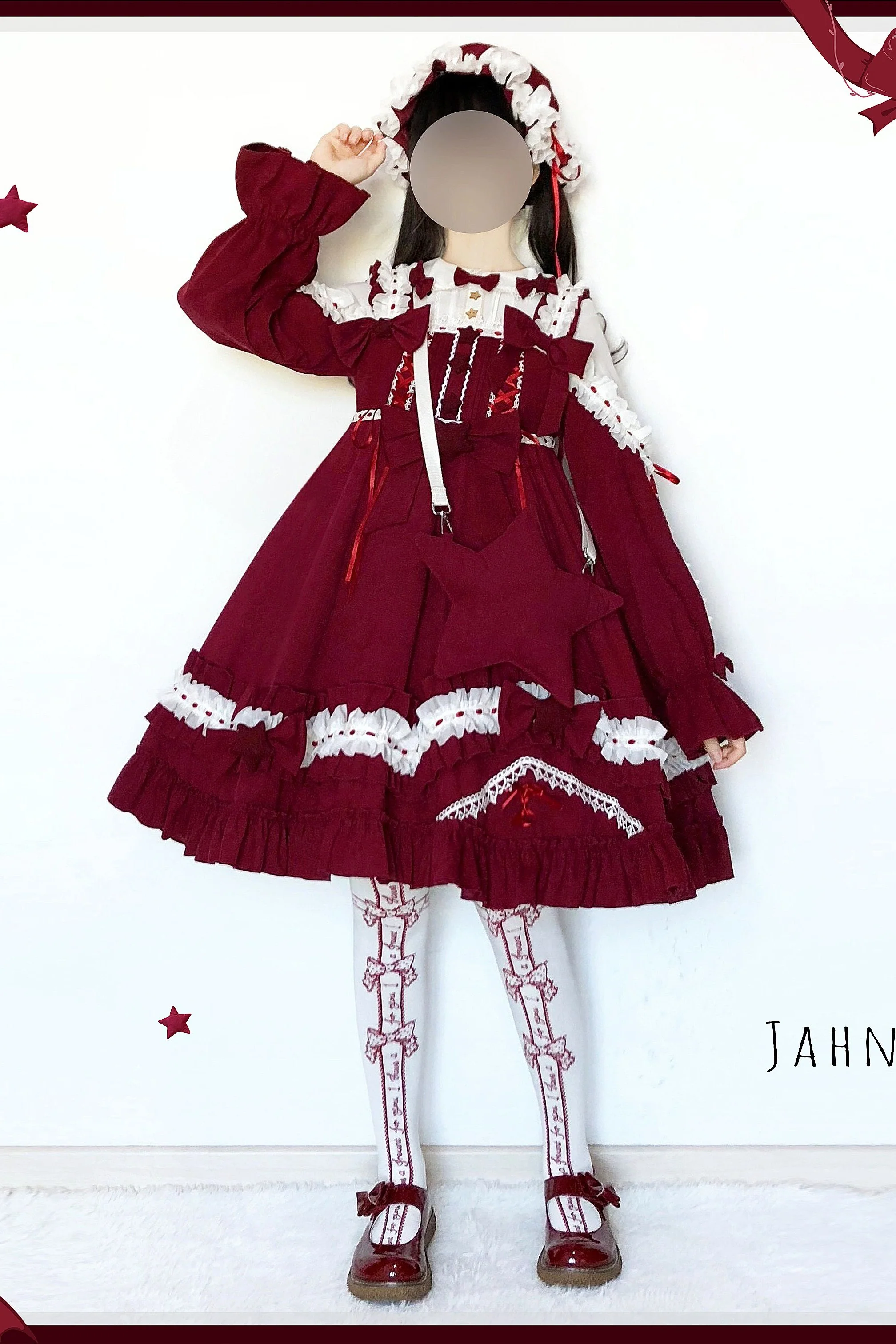 Aurora Kiss - Daily Lolita Winter Dress, Long Sleeve - Image 9