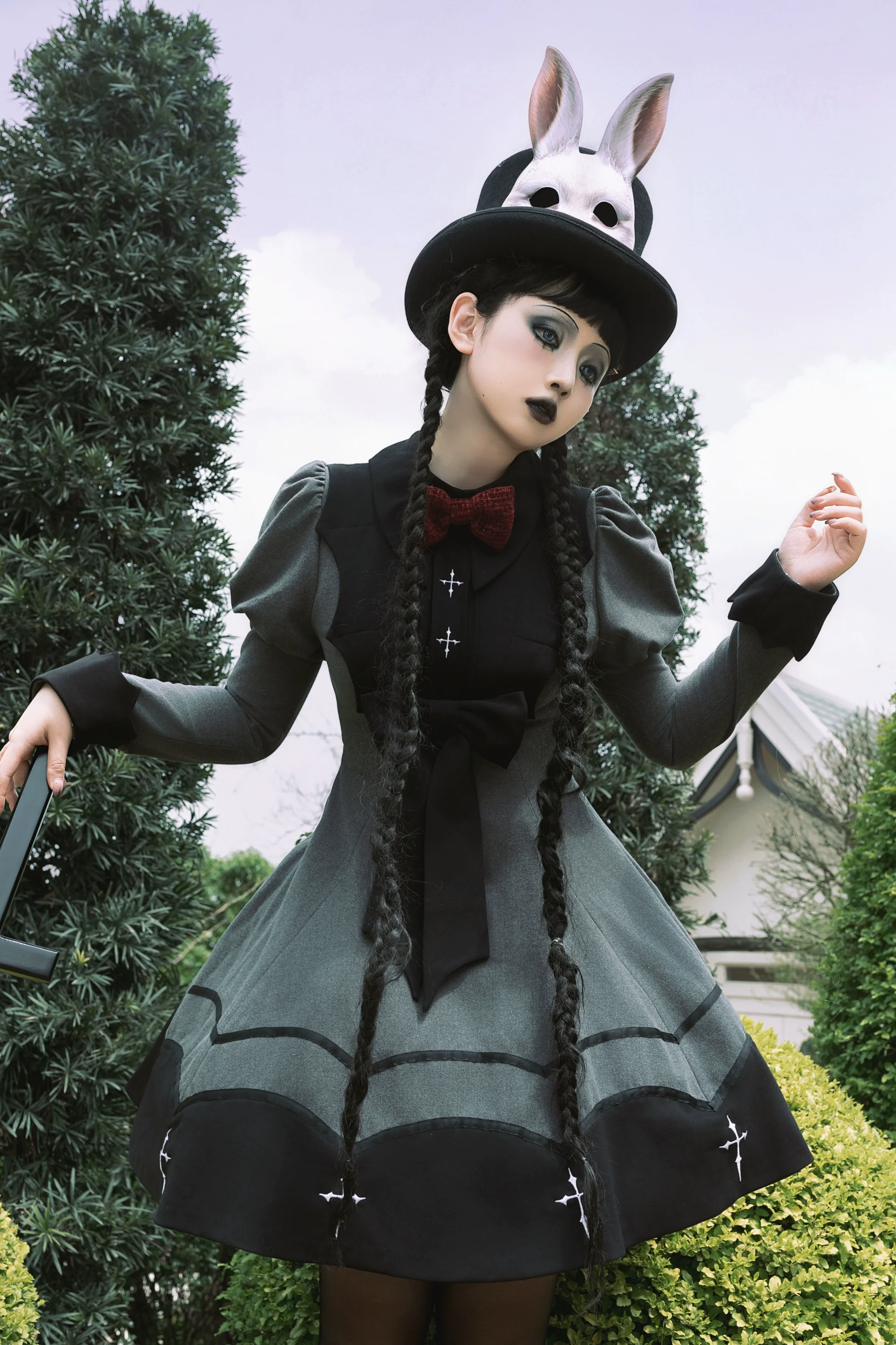 Vampire Princess - Bat-Inspired Halloween Gothic Lolita OP Dress - Image 10
