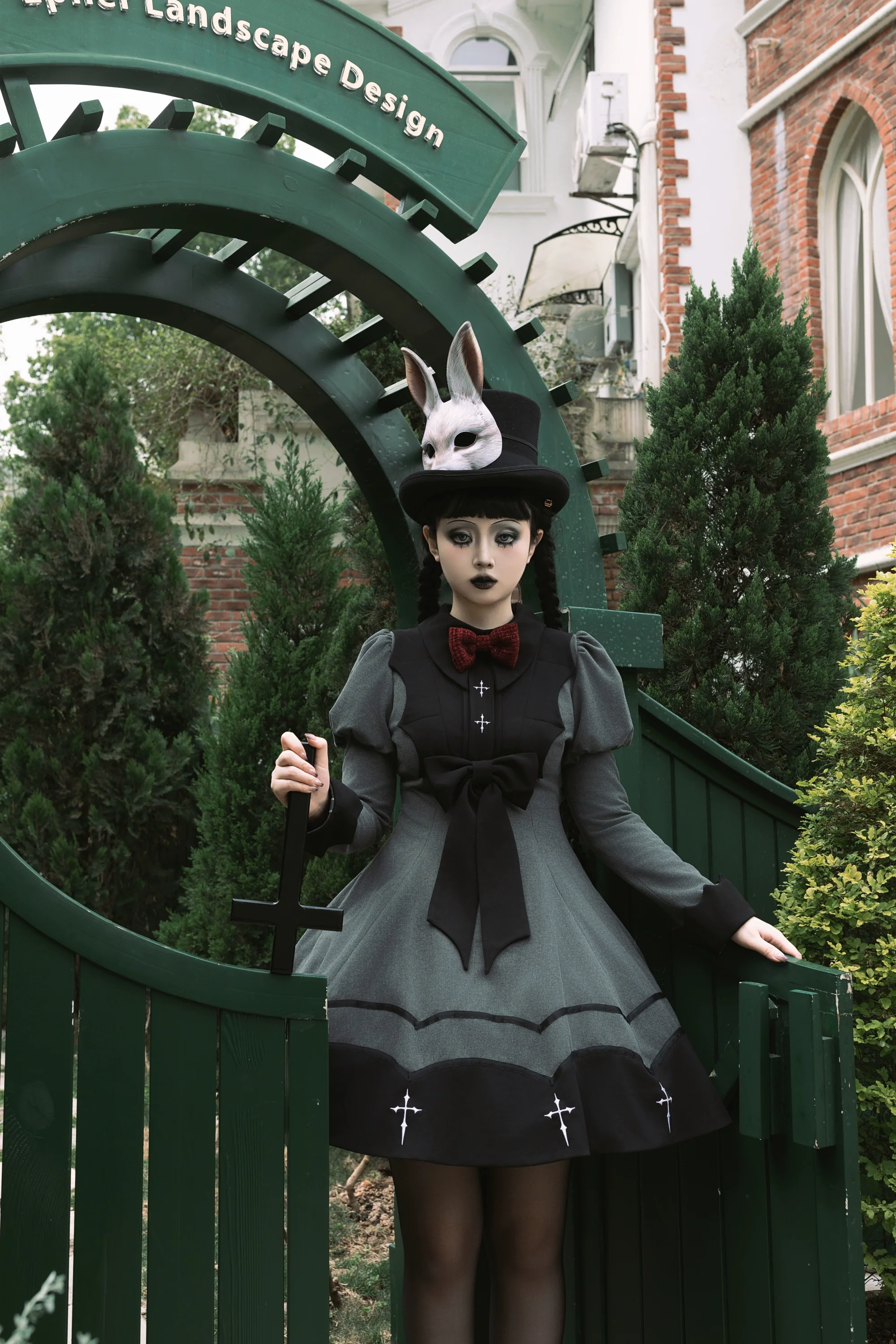 Vampire Princess - Bat-Inspired Halloween Gothic Lolita OP Dress - Image 12