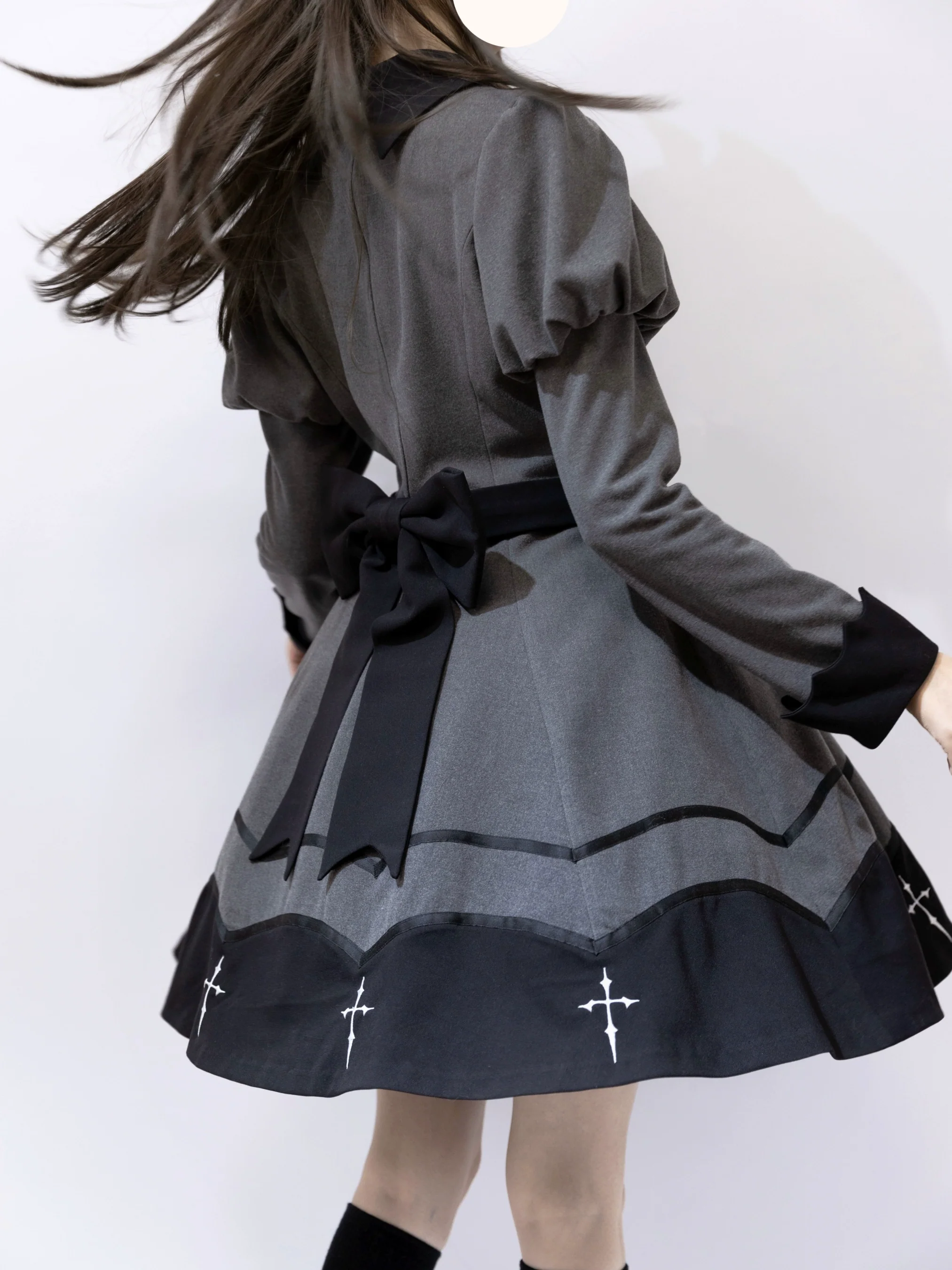 Vampire Princess - Bat-Inspired Halloween Gothic Lolita OP Dress - Image 24