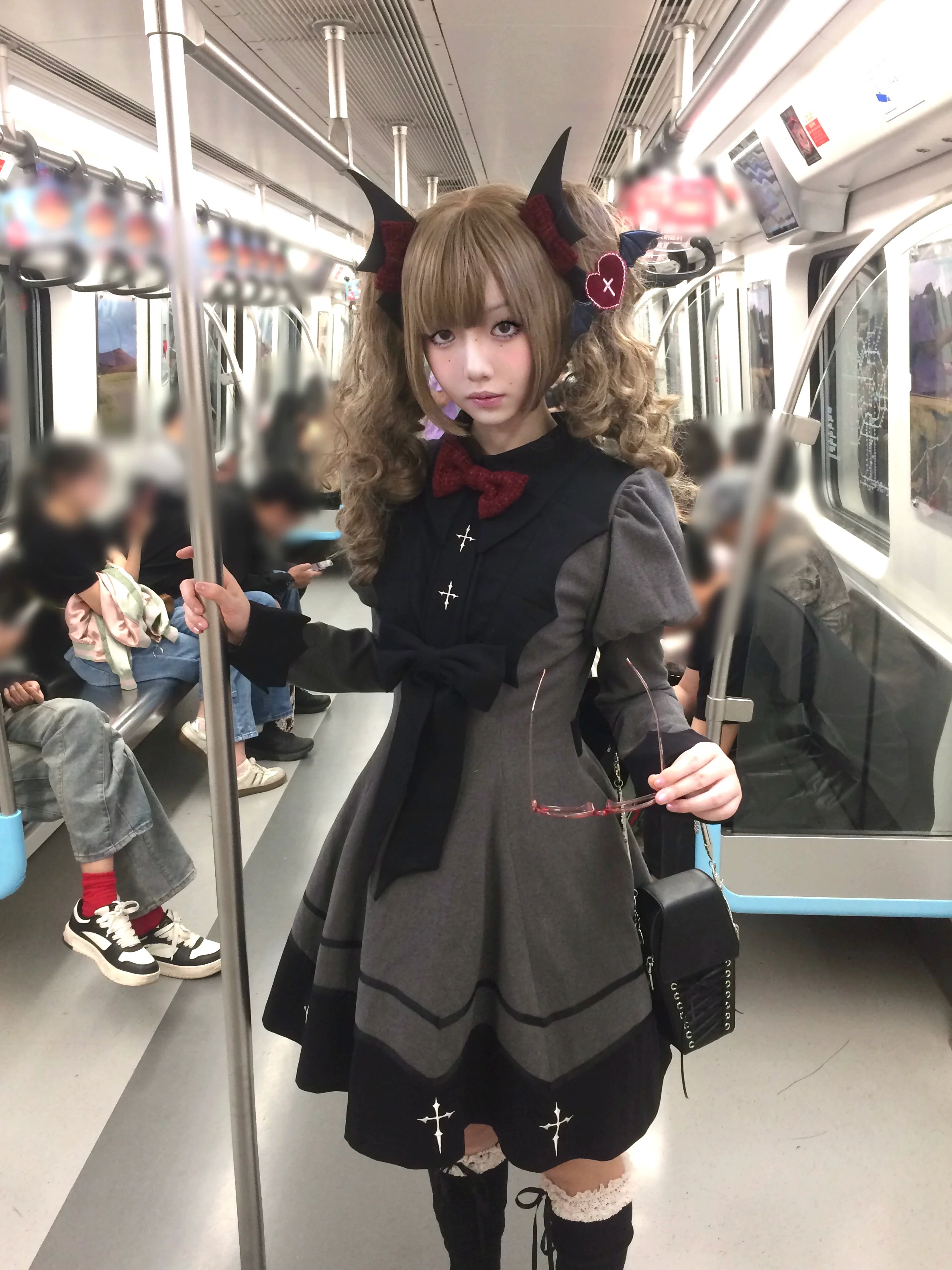 Vampire Princess - Bat-Inspired Halloween Gothic Lolita OP Dress - Image 25
