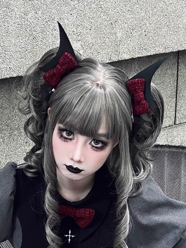 Vampire Princess - Bat-Inspired Halloween Gothic Lolita OP Dress - Image 34