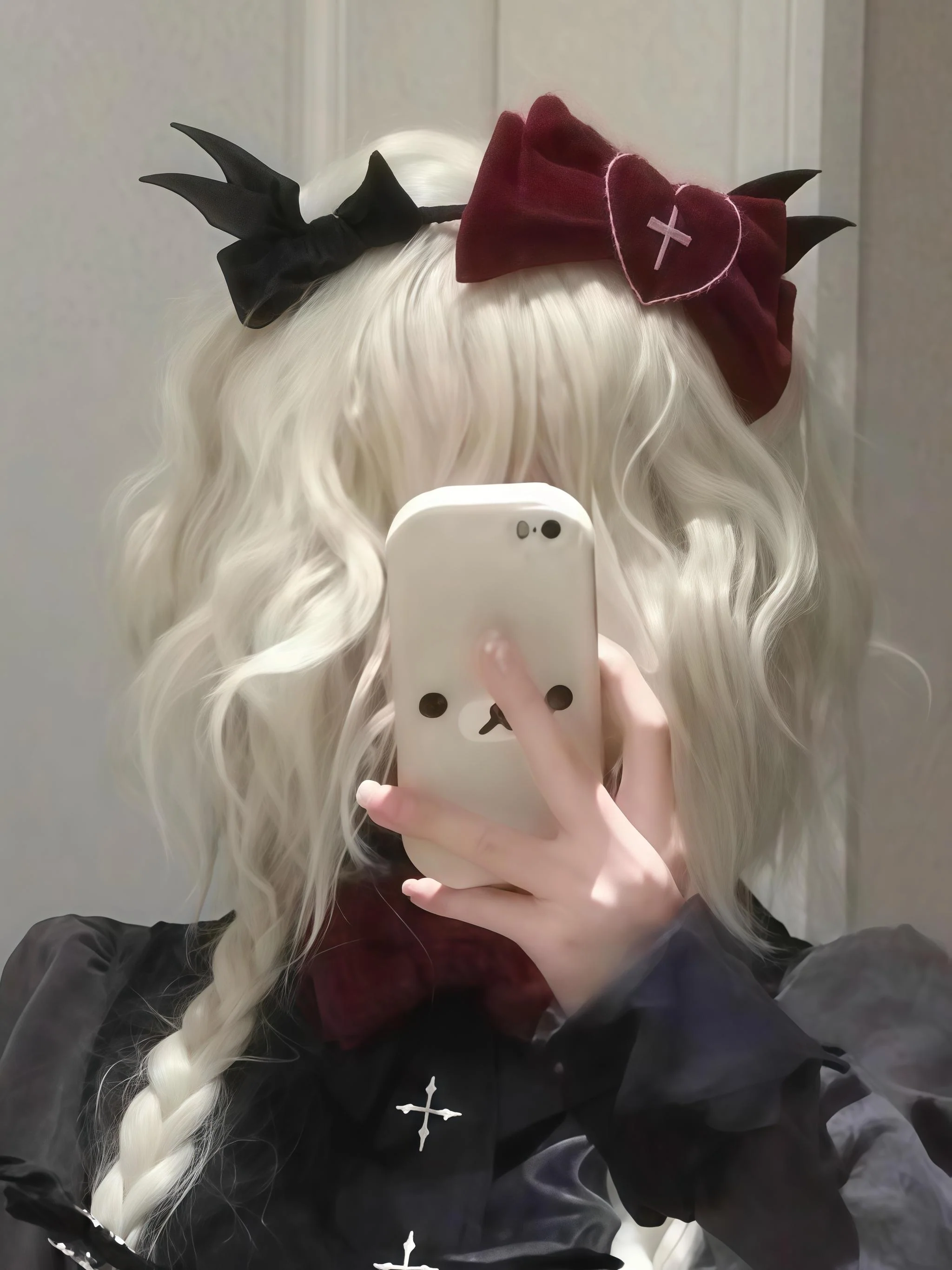 Vampire Princess - Bat-Inspired Halloween Gothic Lolita OP Dress - Image 35