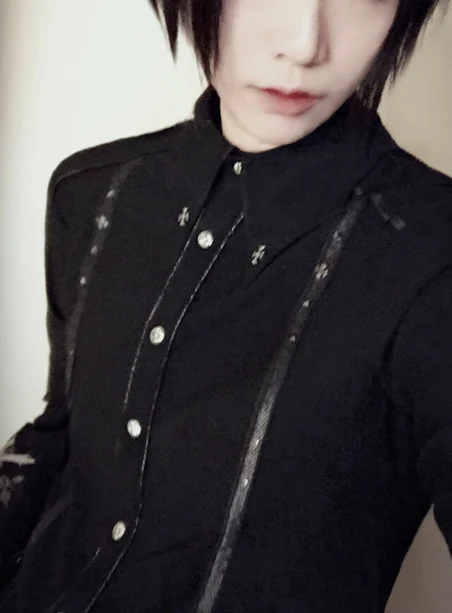 Arca et Ovis - Bat Wings - Ouji Lolita Shirt, Long Sleeve - Image 5