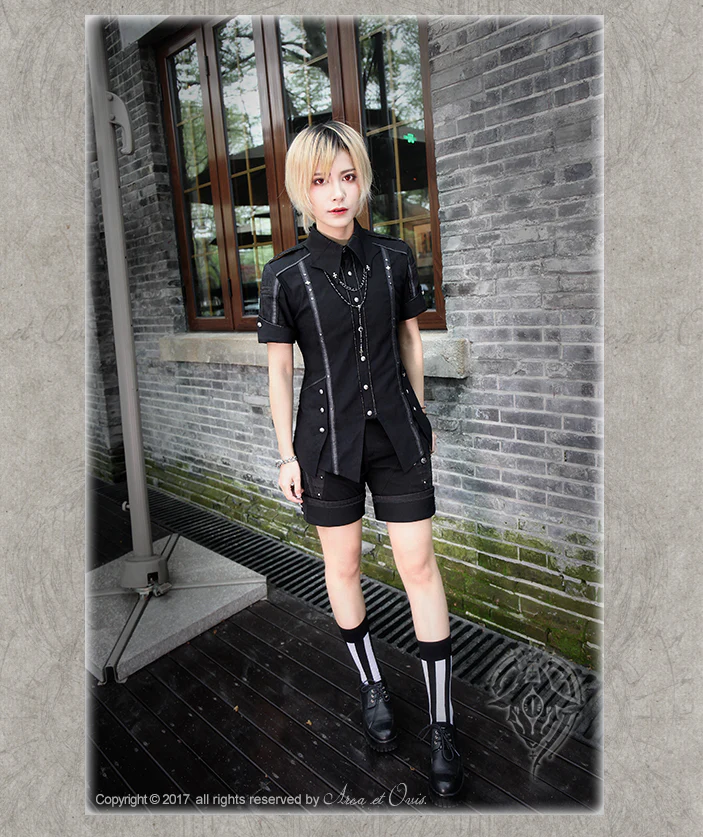 Arca et Ovis - Bat Wings - Ouji Lolita Shirt, Long Sleeve - Image 6