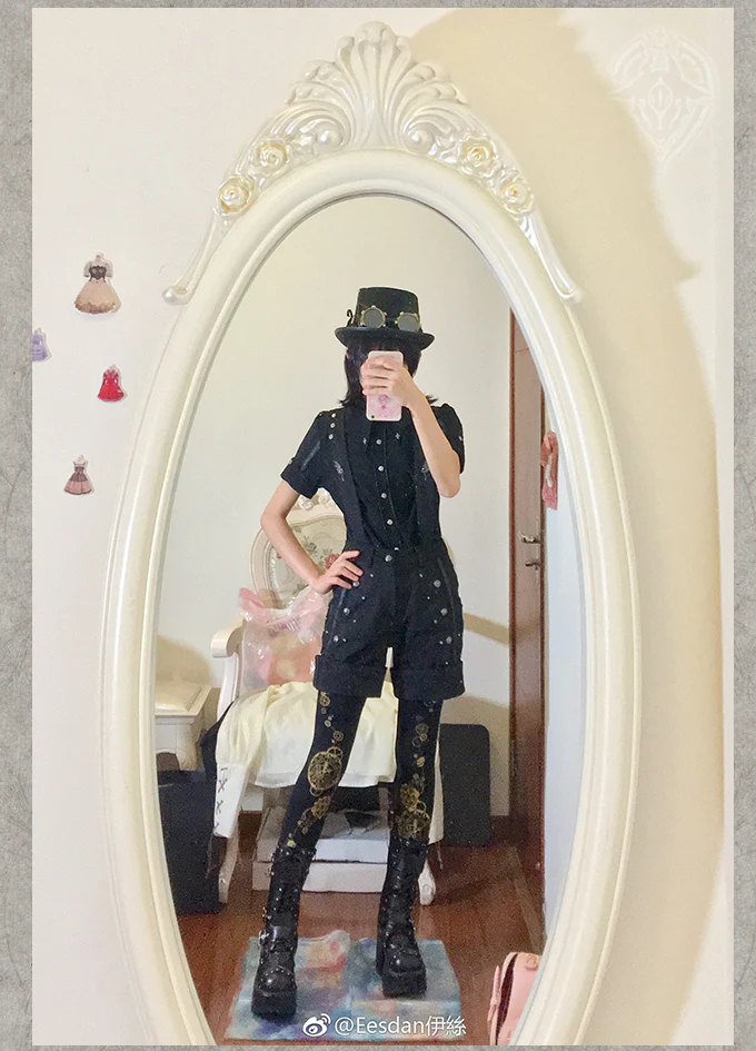 Arca et Ovis - Bat Wings - Ouji Lolita Shirt, Long Sleeve - Image 7