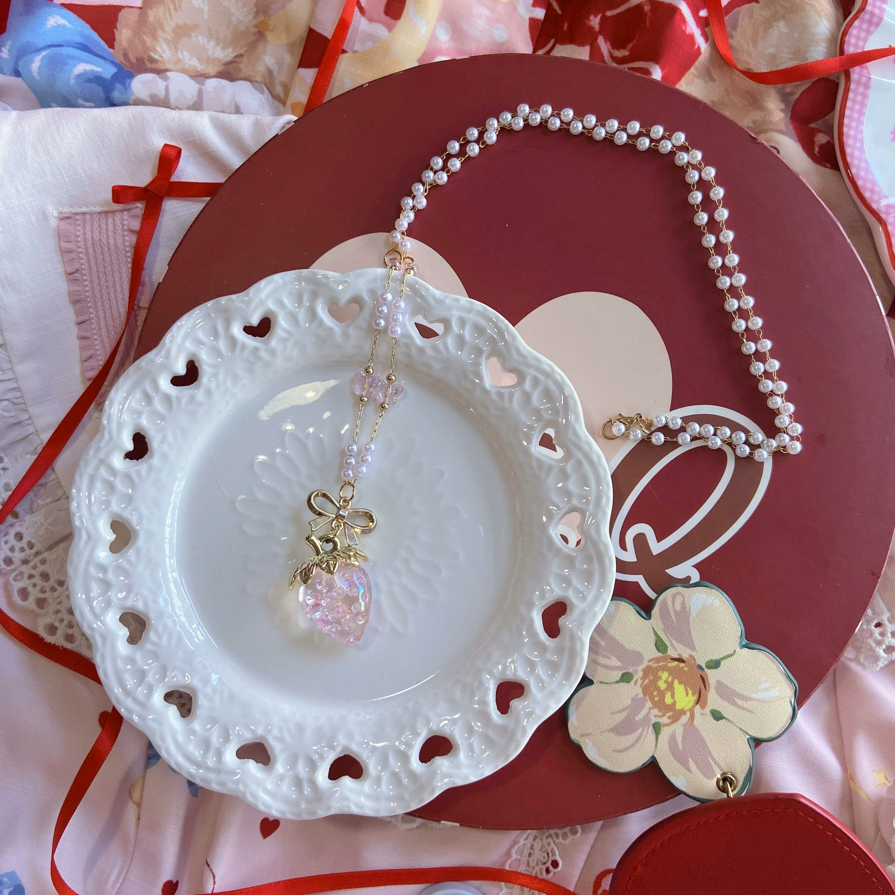 Bear Doll - Sweet Lolita Necklace Strawberry Charlotte Necklace - Image 19
