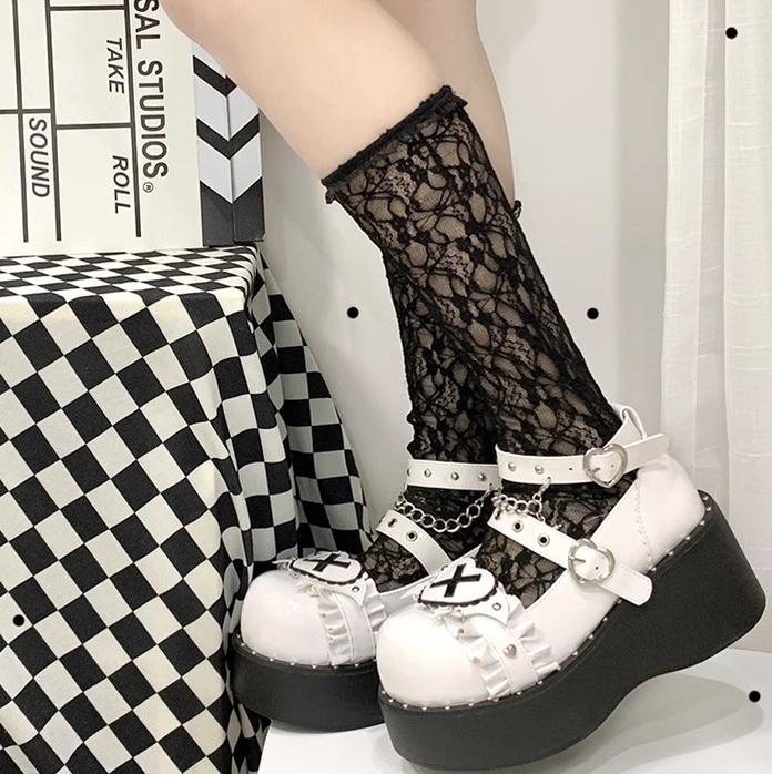 Beauty Bunny - Sweet Academy - Gothic Lolita Shoes Thick Sole Y2K Lolita Shoes - Image 16