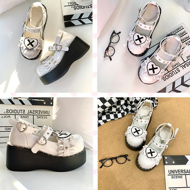 Beauty Bunny - Sweet Academy - Gothic Lolita Shoes Thick Sole Y2K Lolita Shoes - Image 17