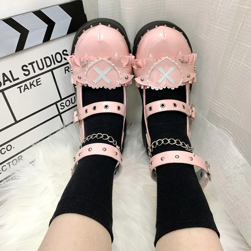 Beauty Bunny - Sweet Academy - Gothic Lolita Shoes Thick Sole Y2K Lolita Shoes - Image 18
