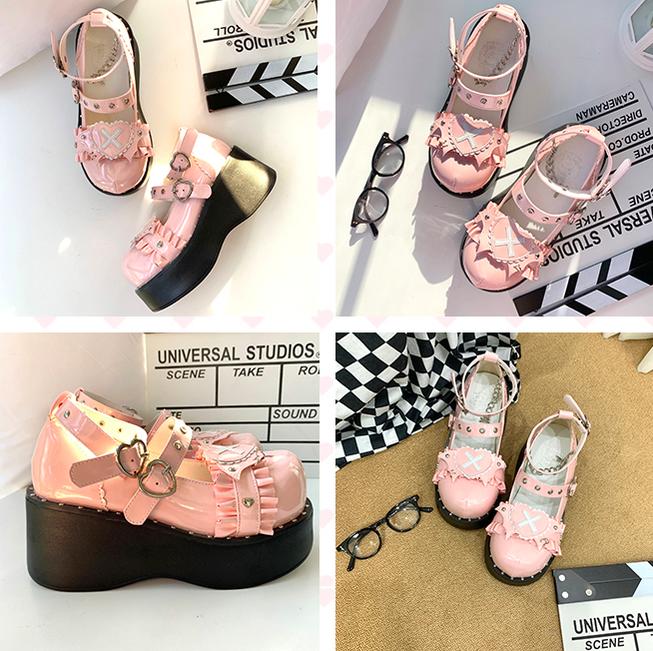 Beauty Bunny - Sweet Academy - Gothic Lolita Shoes Thick Sole Y2K Lolita Shoes - Image 23