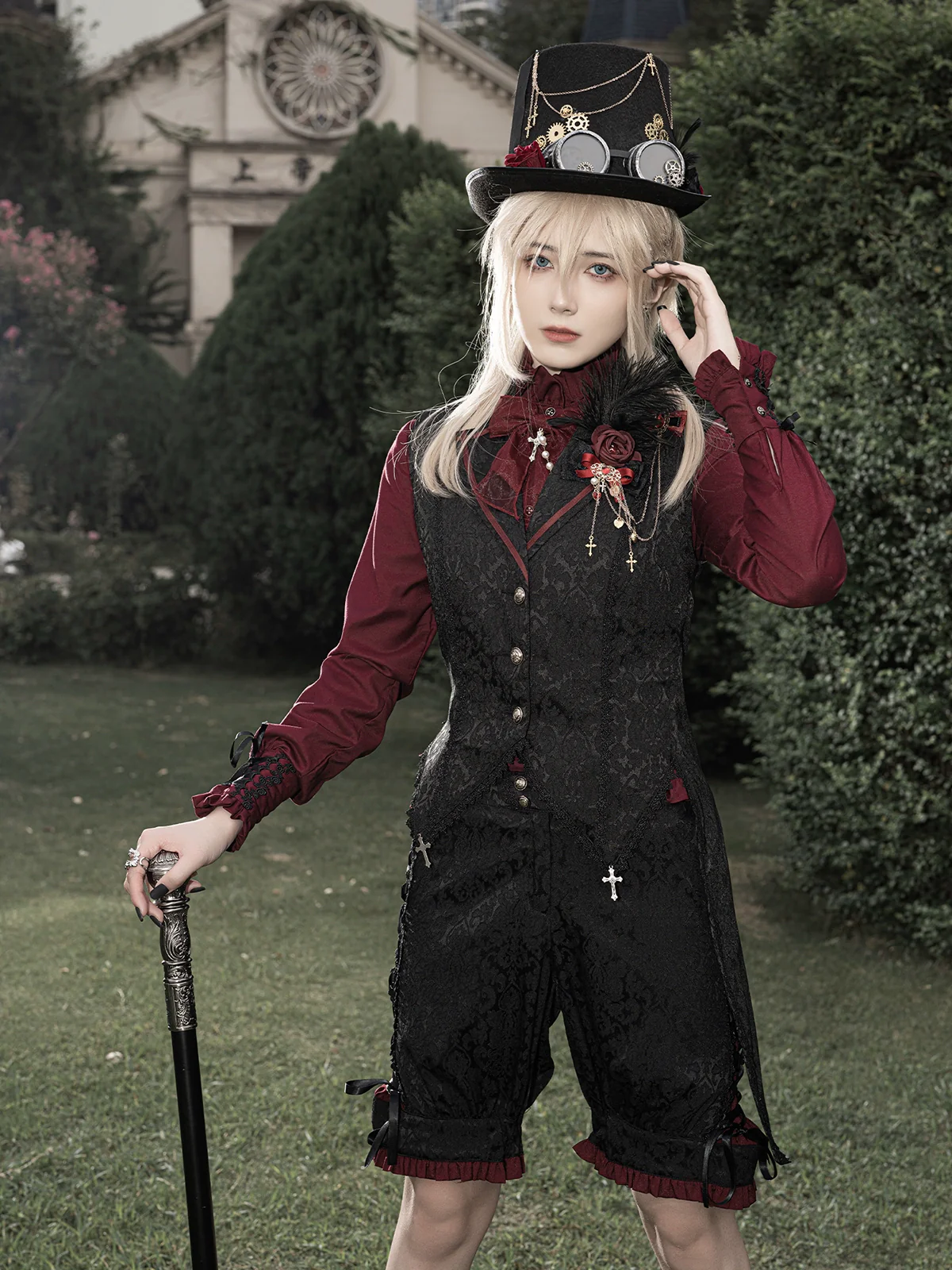 Luna Planetarium - Evil Fang - Gothic Lolita JSK Suit Ouji Lolita Shorts Suit - Image 10