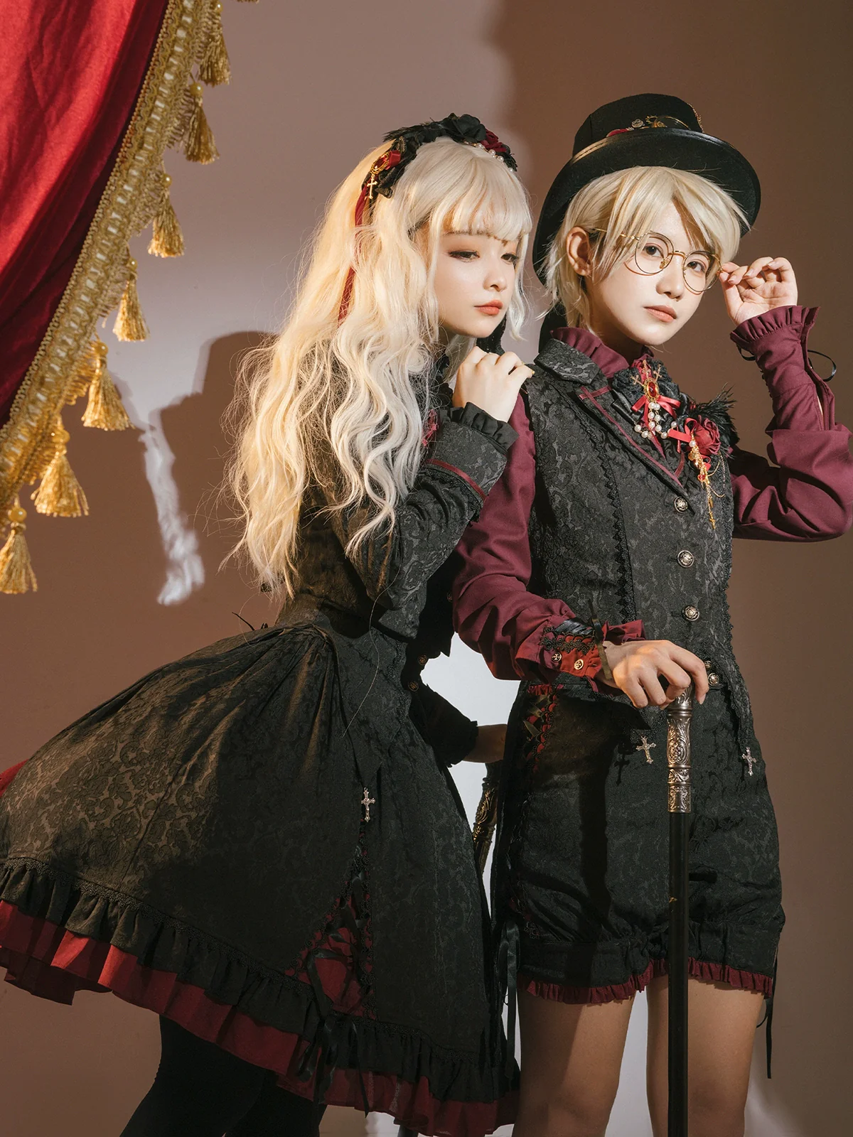 Luna Planetarium - Evil Fang - Gothic Lolita JSK Suit Ouji Lolita Shorts Suit - Image 14