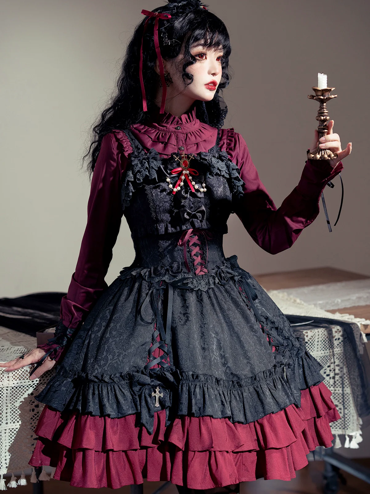 Luna Planetarium - Evil Fang - Gothic Lolita JSK Suit Ouji Lolita Shorts Suit - Image 17