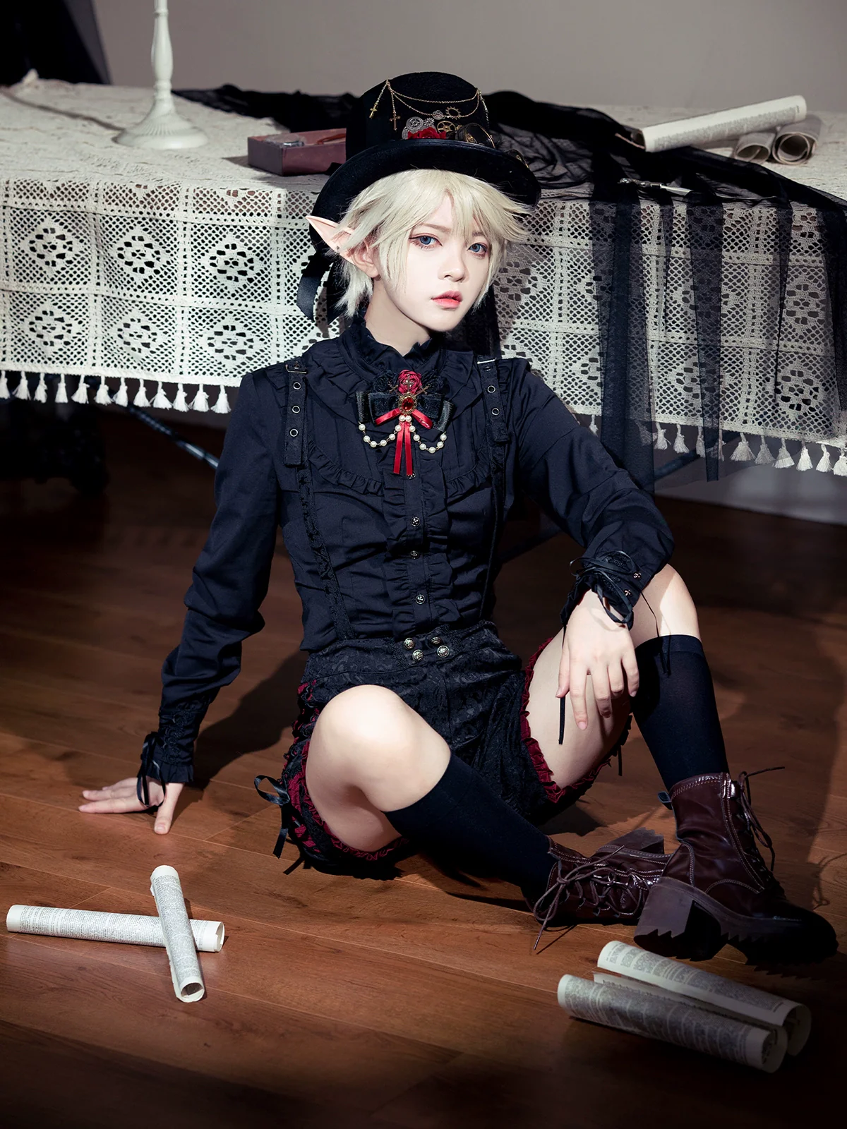 Luna Planetarium - Evil Fang - Gothic Lolita JSK Suit Ouji Lolita Shorts Suit - Image 25