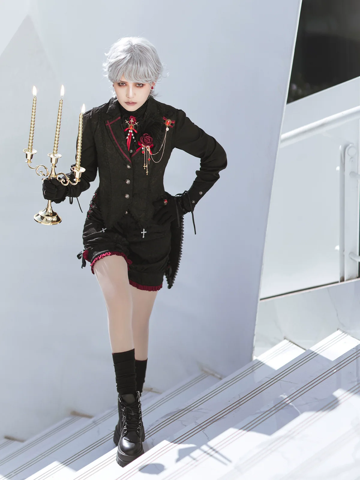 Luna Planetarium - Evil Fang - Gothic Lolita JSK Suit Ouji Lolita Shorts Suit - Image 27