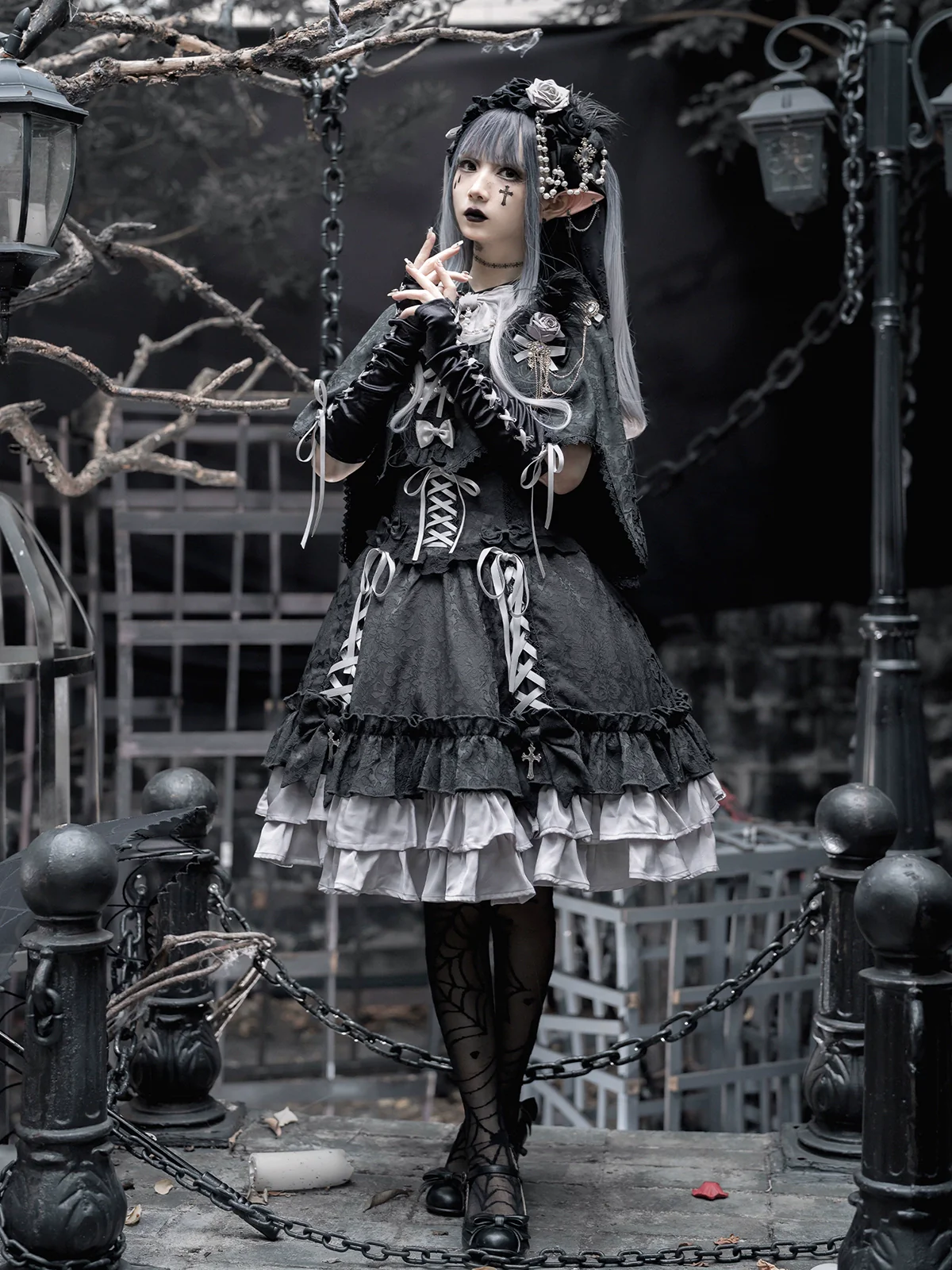 Luna Planetarium - Evil Fang - Gothic Lolita JSK Suit Ouji Lolita Shorts Suit - Image 28