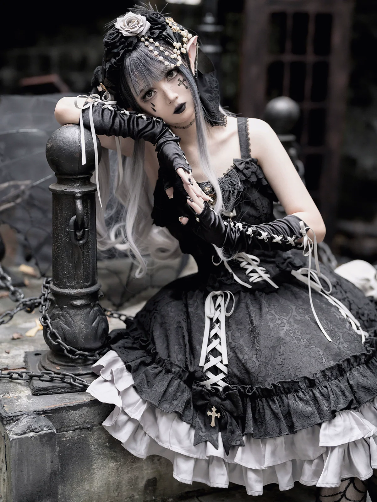 Luna Planetarium - Evil Fang - Gothic Lolita JSK Suit Ouji Lolita Shorts Suit - Image 29