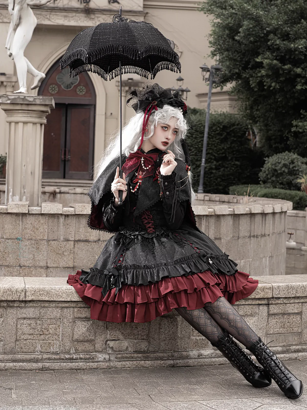 Luna Planetarium - Evil Fang - Gothic Lolita JSK Suit Ouji Lolita Shorts Suit - Image 3