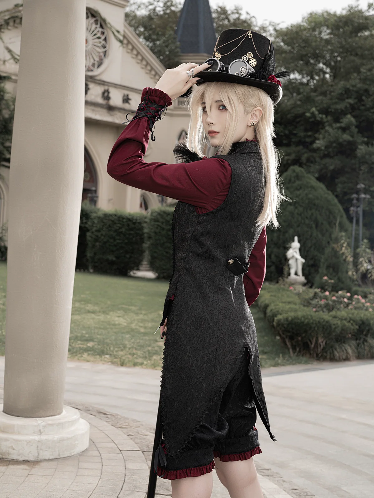 Luna Planetarium - Evil Fang - Gothic Lolita JSK Suit Ouji Lolita Shorts Suit - Image 5