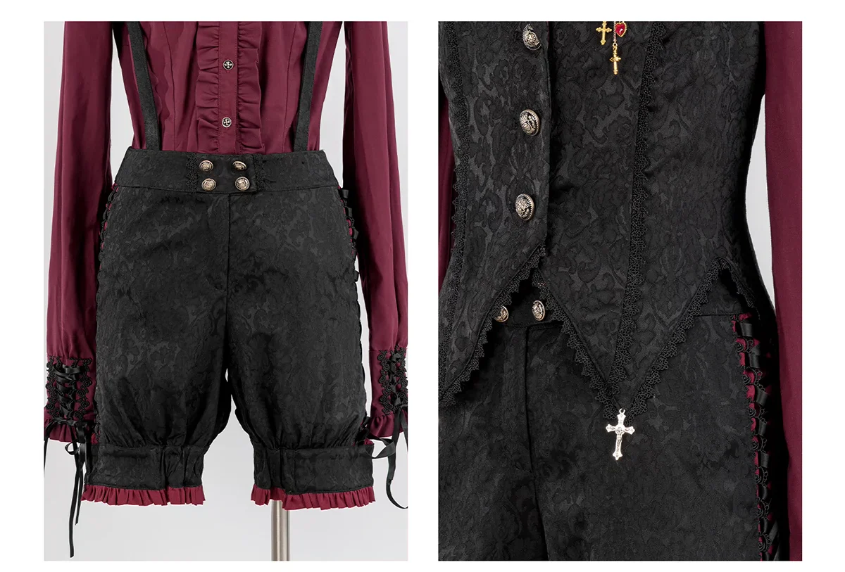 Luna Planetarium - Evil Fang - Gothic Lolita JSK Suit Ouji Lolita Shorts Suit - Image 67