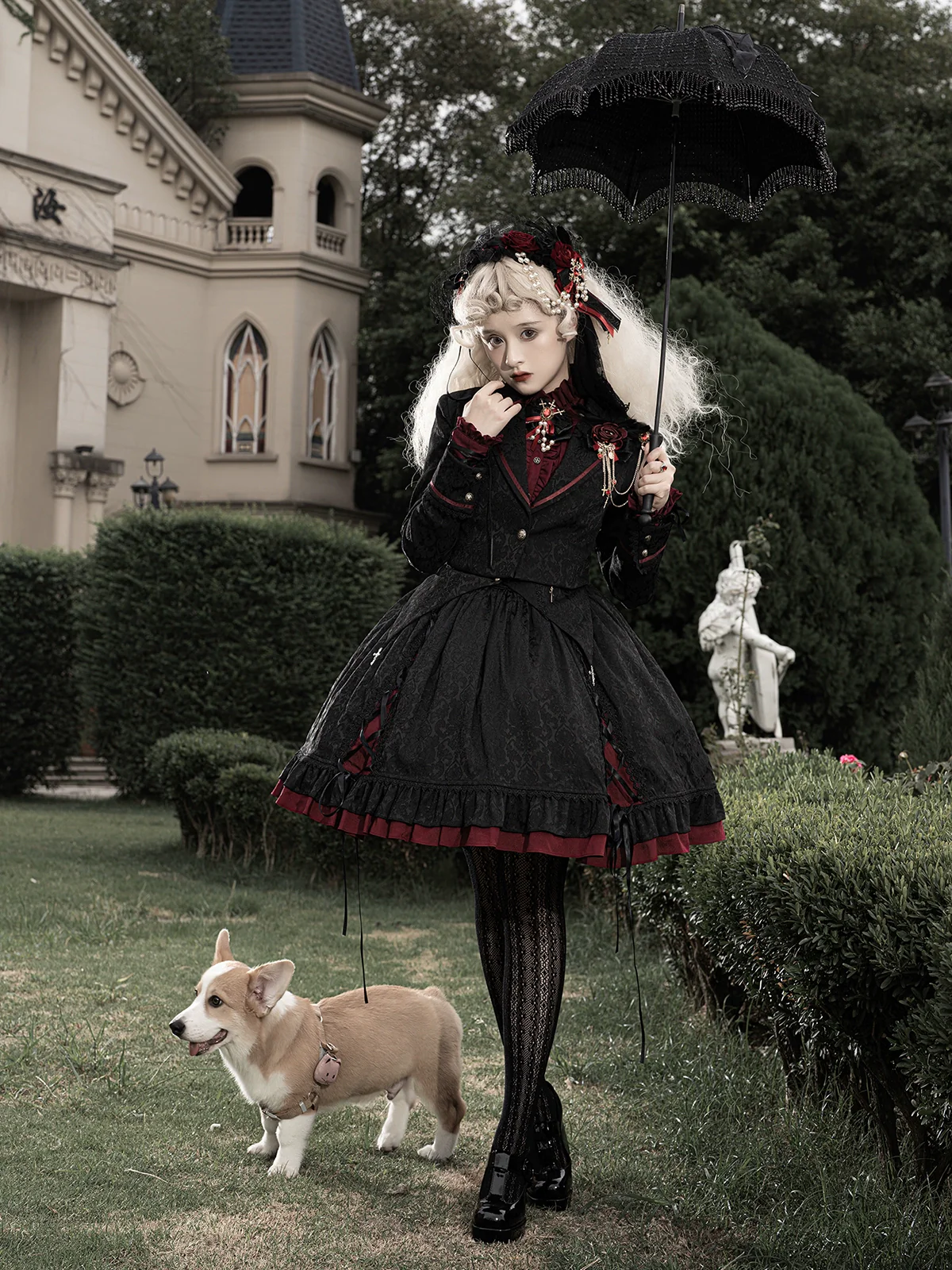 Luna Planetarium - Evil Fang - Gothic Lolita JSK Suit Ouji Lolita Shorts Suit - Image 7