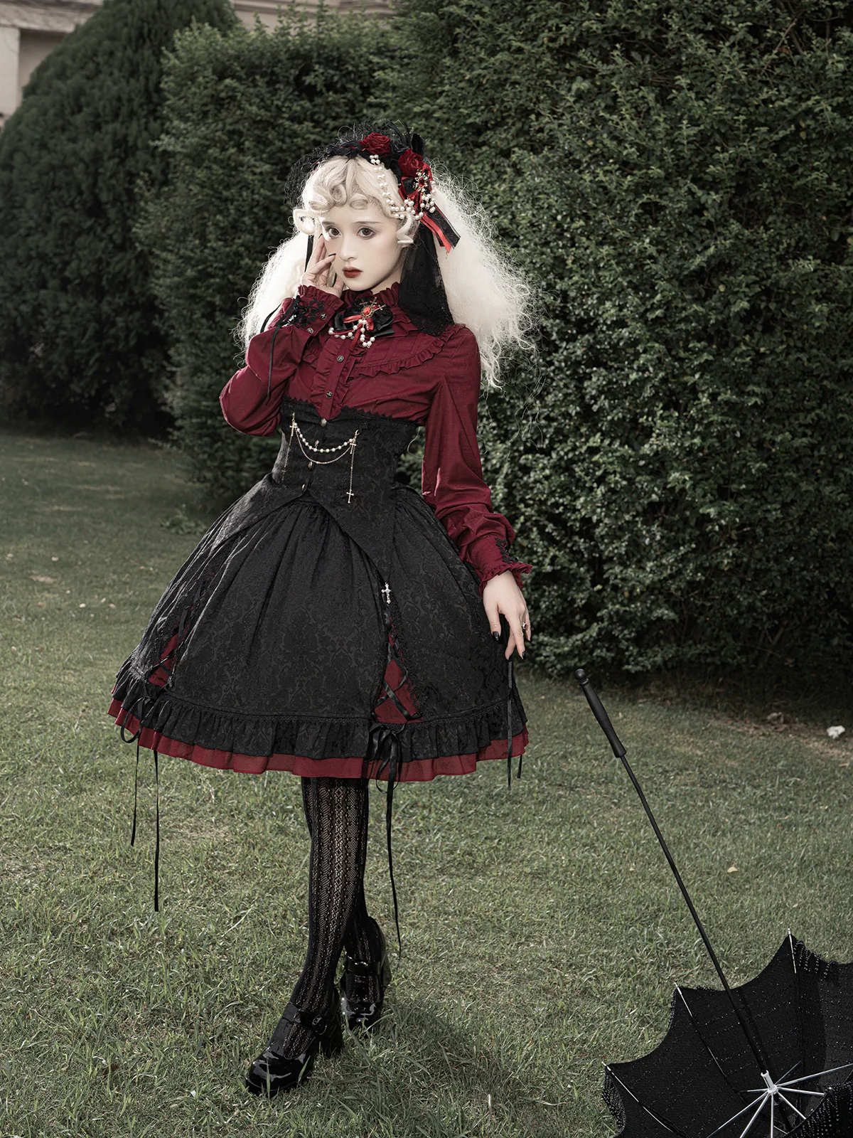 Luna Planetarium - Evil Fang - Gothic Lolita JSK Suit Ouji Lolita Shorts Suit - Image 8