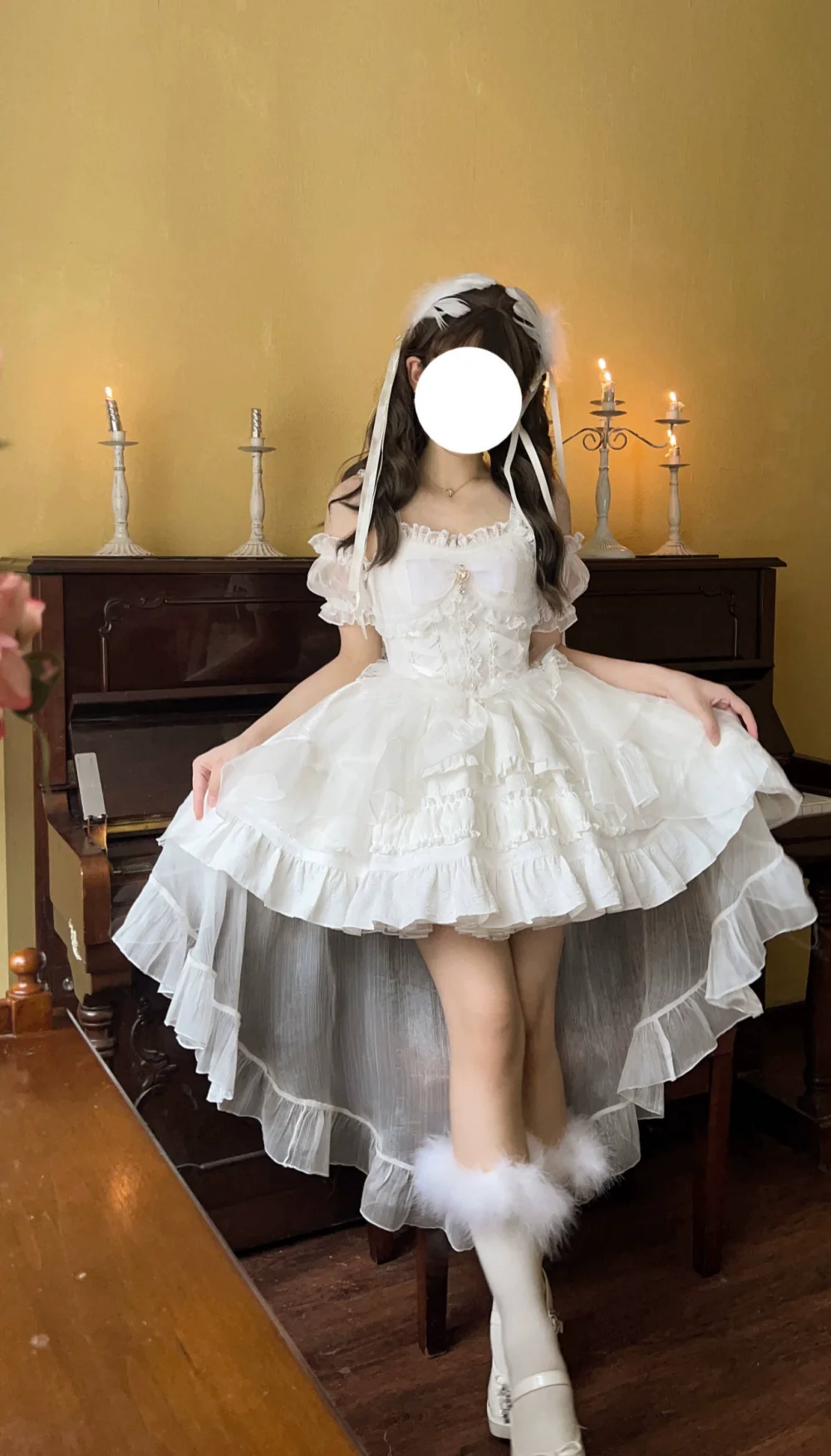 Rose Tale - Sweet Lolita Accessories Summer Trailing Short Sleeves KC - Image 11