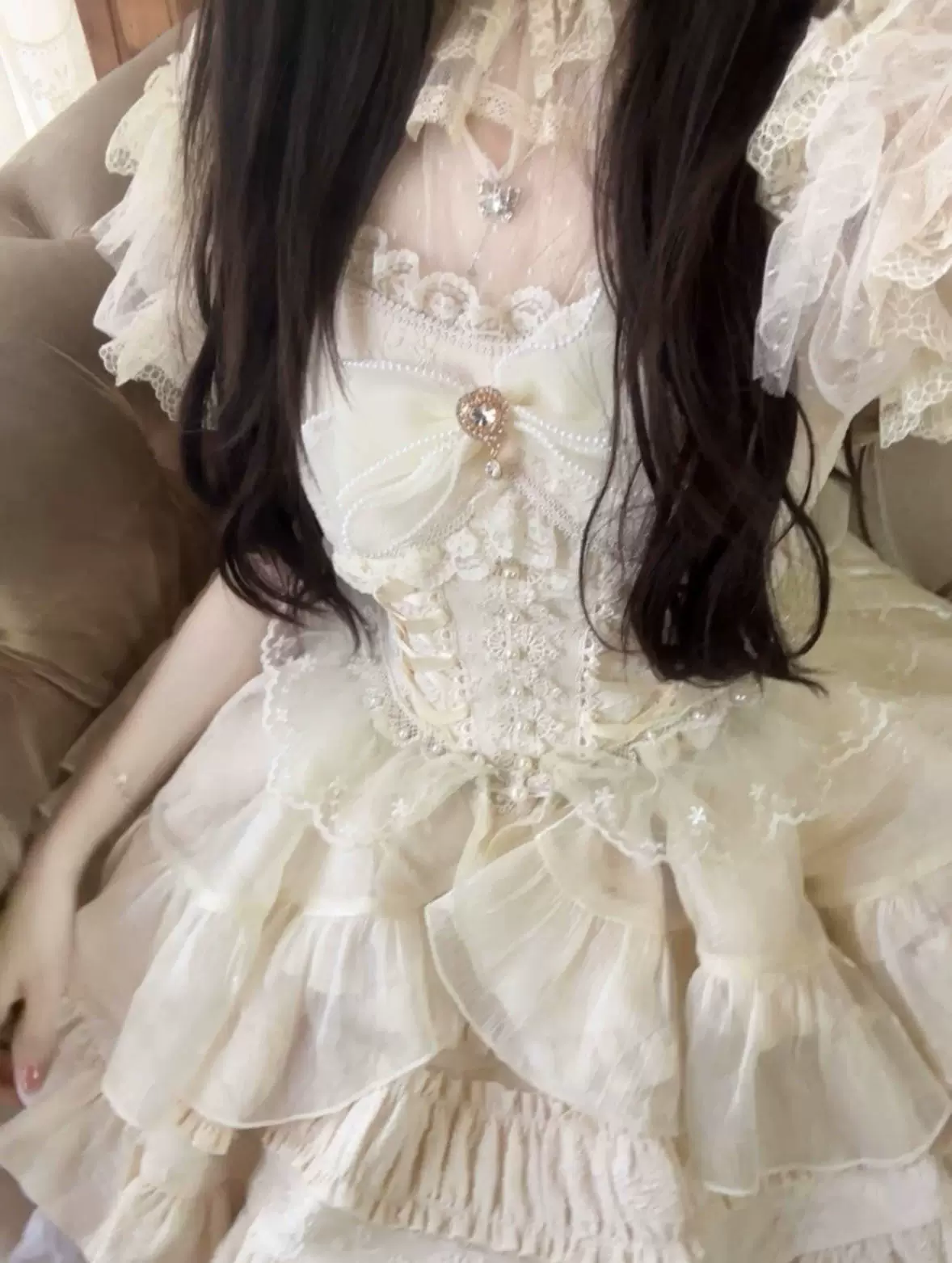 Rose Tale - Sweet Lolita JSK Summer Lolita Suspender Dress - Image 8