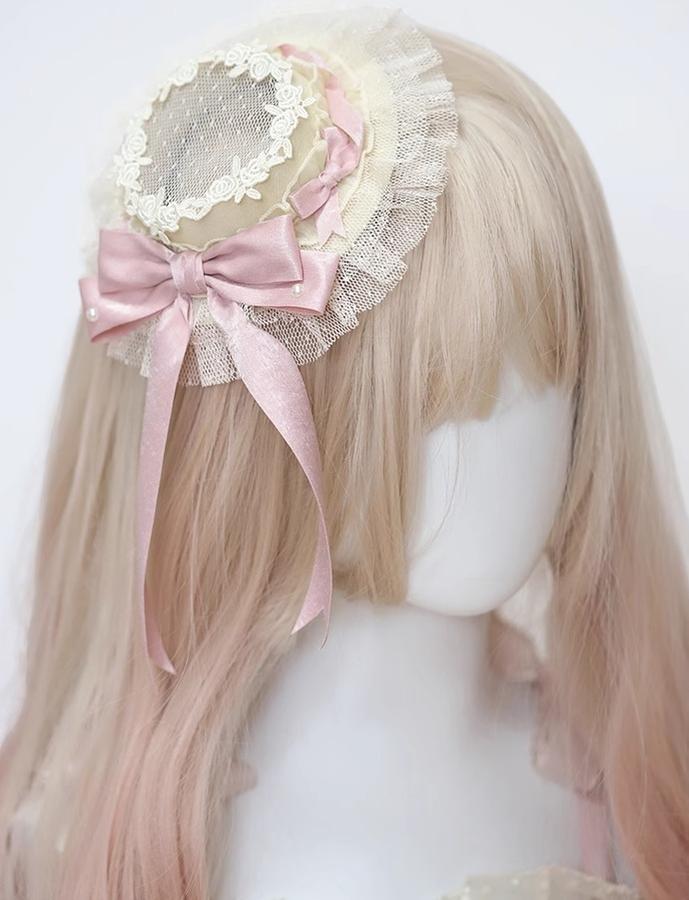 The Accessories' Story - Satin Ballet - Sweet Lolita Headdress Feather Bow - Image 10