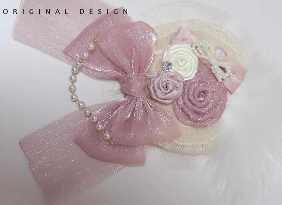 The Accessories' Story - Satin Ballet - Sweet Lolita Headdress Feather Bow - Image 16
