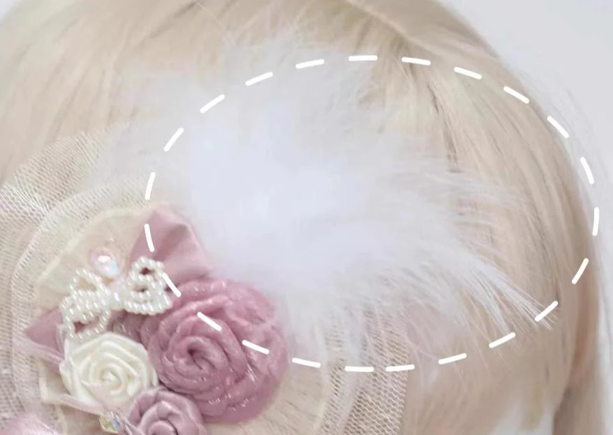 The Accessories' Story - Satin Ballet - Sweet Lolita Headdress Feather Bow - Image 17