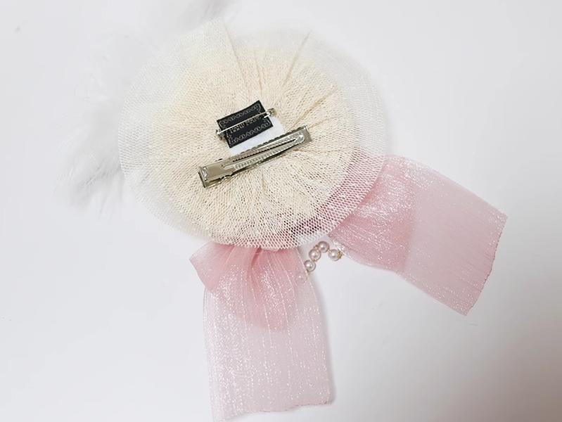 The Accessories' Story - Satin Ballet - Sweet Lolita Headdress Feather Bow - Image 18