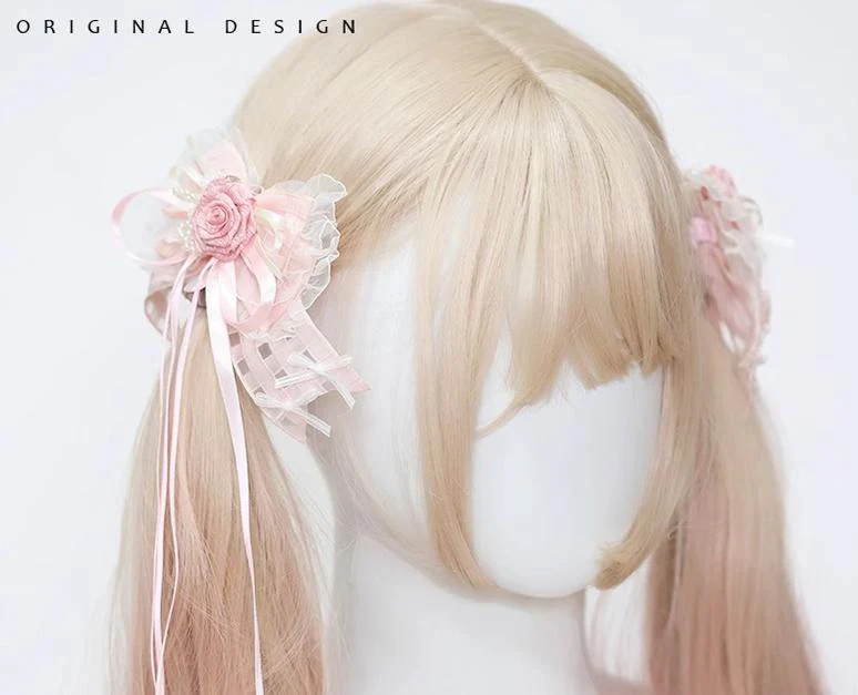 The Accessories' Story - Satin Ballet - Sweet Lolita Headdress Feather Bow - Image 21