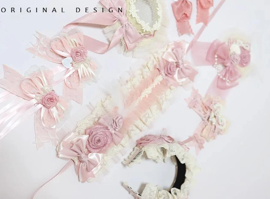 The Accessories' Story - Satin Ballet - Sweet Lolita Headdress Feather Bow - Image 34