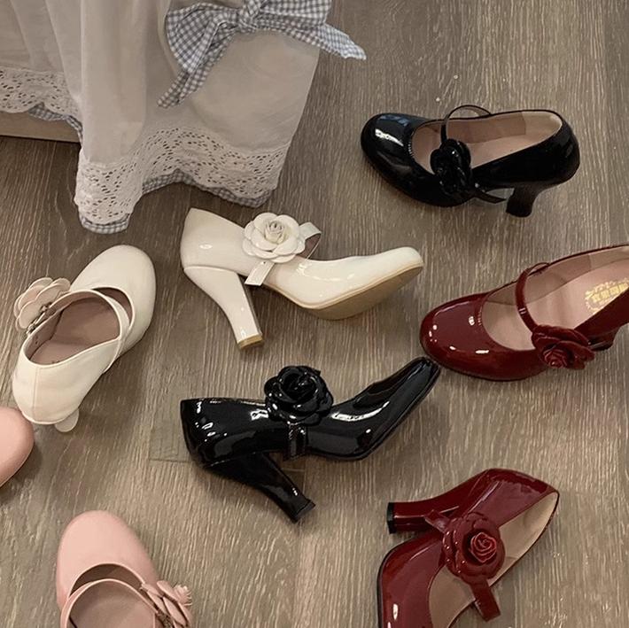 Bingo Lulu - Retro Sweet Lolita Shoes Mary Jane Lolita High Heels - Image 3