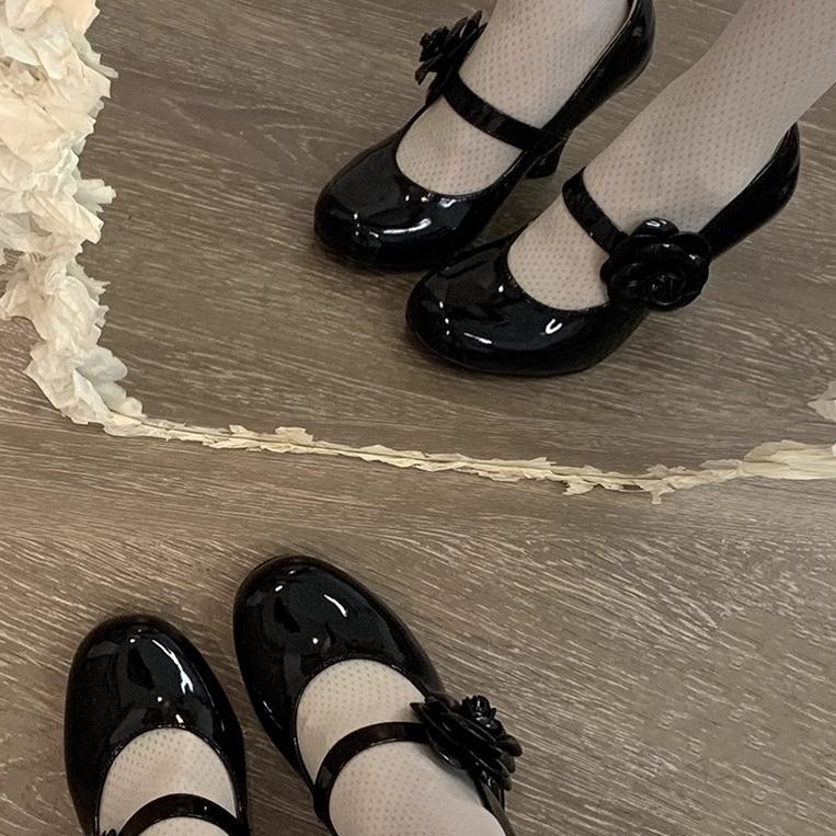Bingo Lulu - Retro Sweet Lolita Shoes Mary Jane Lolita High Heels - Image 4