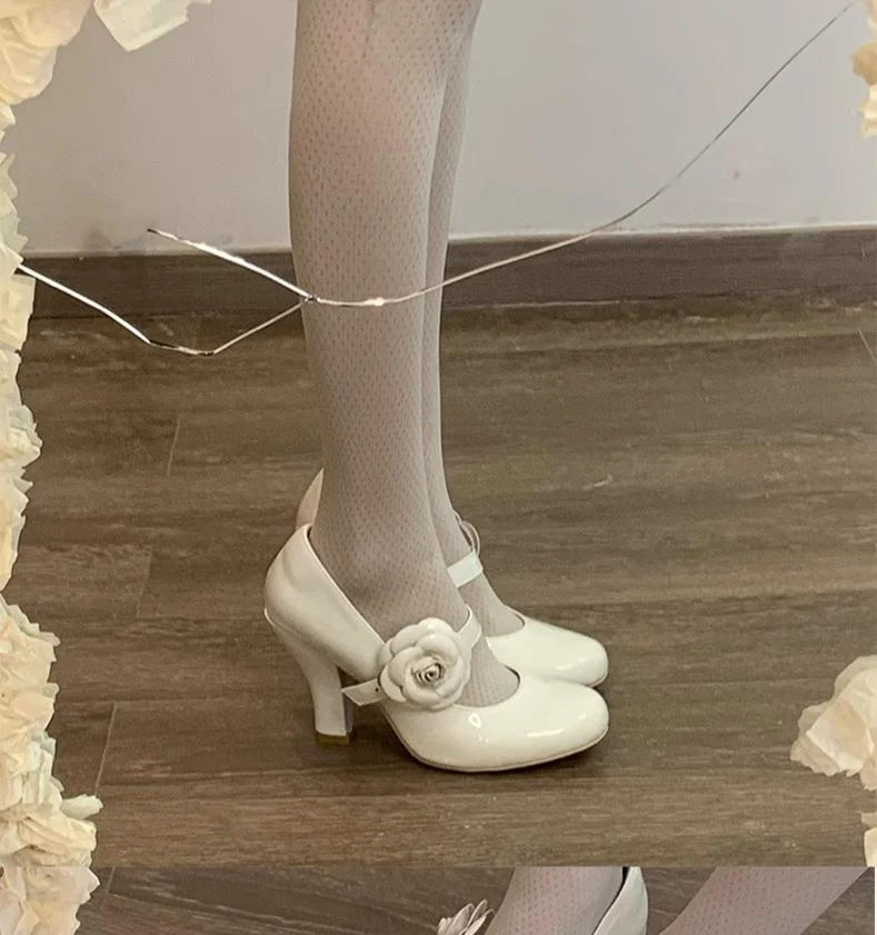 Bingo Lulu - Retro Sweet Lolita Shoes Mary Jane Lolita High Heels - Image 7