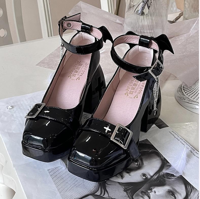 Bingo Lulu - Late Century Sweetheart - Punk Lolita High Heels Mary Jane Lolita Shoes - Image 10
