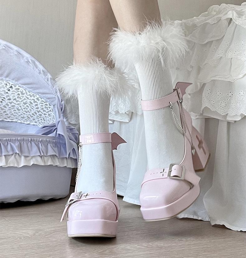 Bingo Lulu - Late Century Sweetheart - Punk Lolita High Heels Mary Jane Lolita Shoes - Image 14