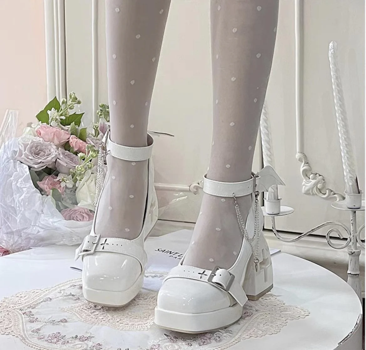 Bingo Lulu - Late Century Sweetheart - Punk Lolita High Heels Mary Jane Lolita Shoes - Image 17