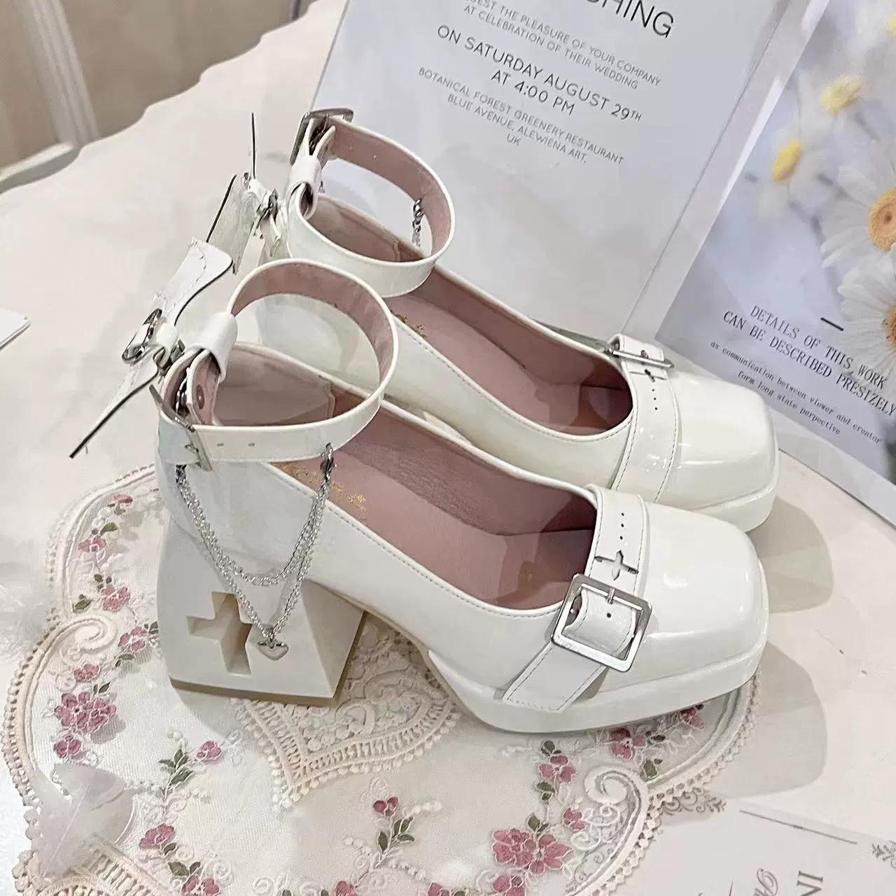 Bingo Lulu - Late Century Sweetheart - Punk Lolita High Heels Mary Jane Lolita Shoes - Image 18