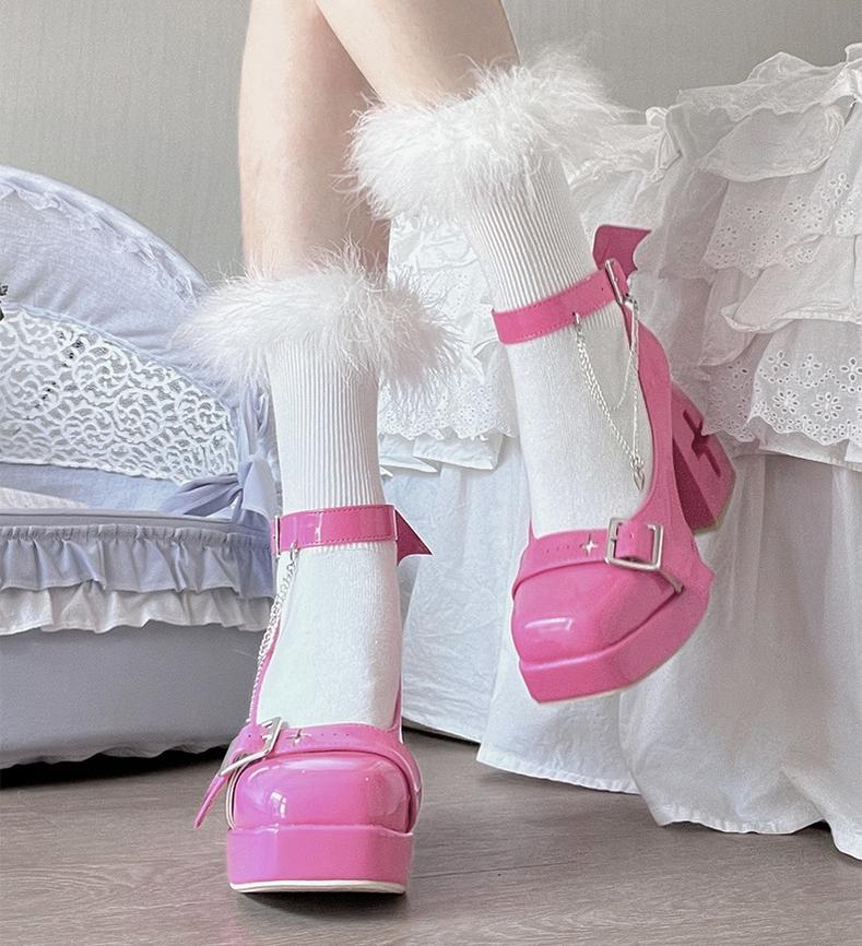 Bingo Lulu - Late Century Sweetheart - Punk Lolita High Heels Mary Jane Lolita Shoes - Image 5