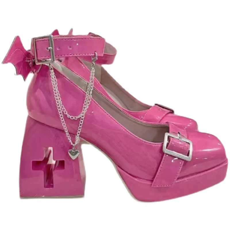 Bingo Lulu - Late Century Sweetheart - Punk Lolita High Heels Mary Jane Lolita Shoes - Image 7