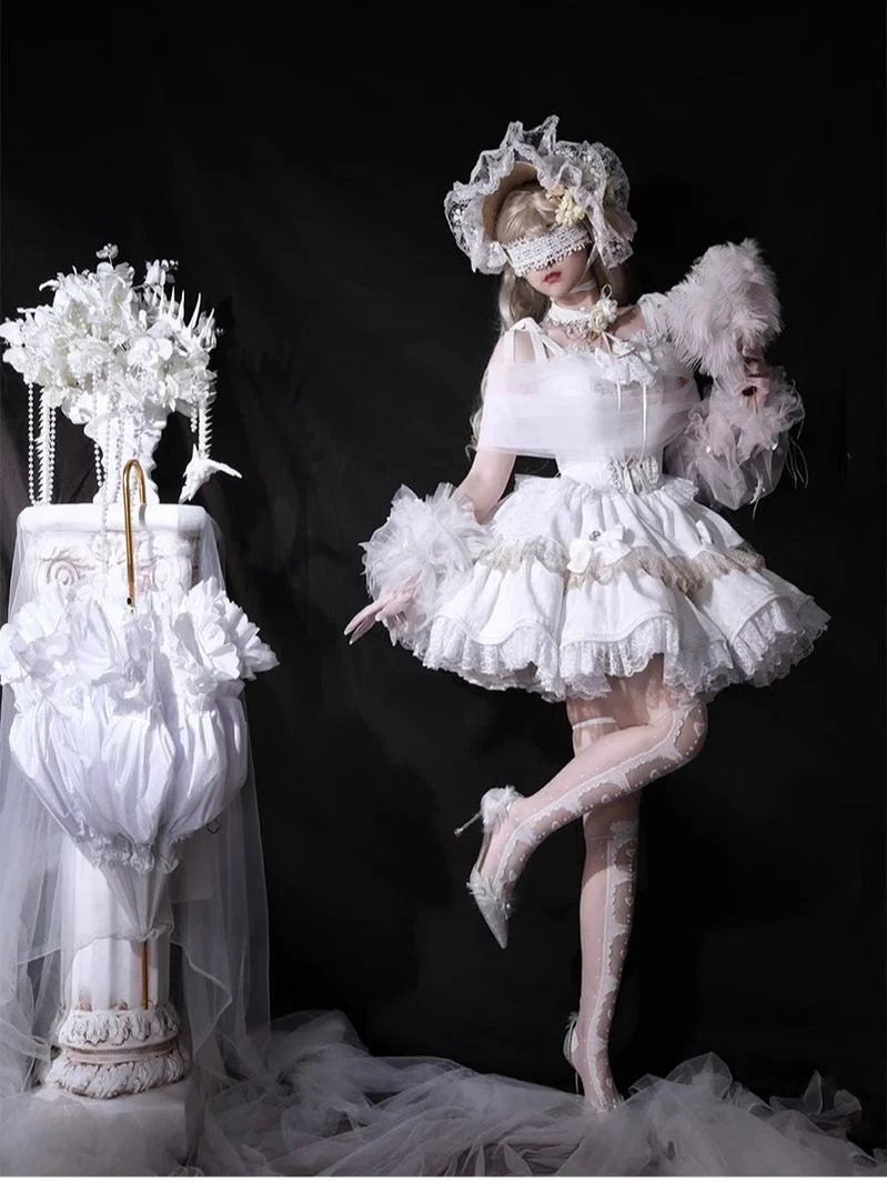 Black Lady - Gothic Lolita JSK Dress Set - Image 11