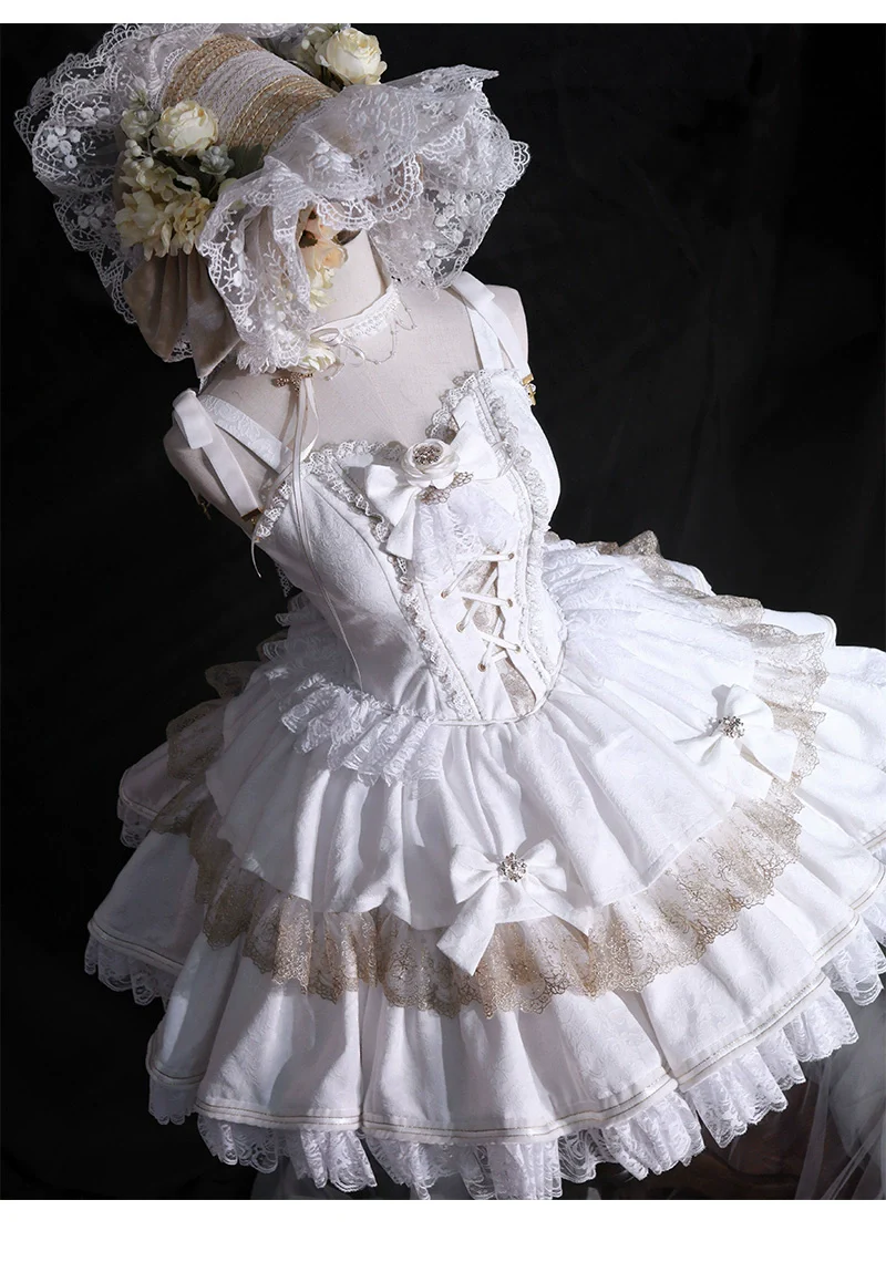 Black Lady - Gothic Lolita JSK Dress Set - Image 12