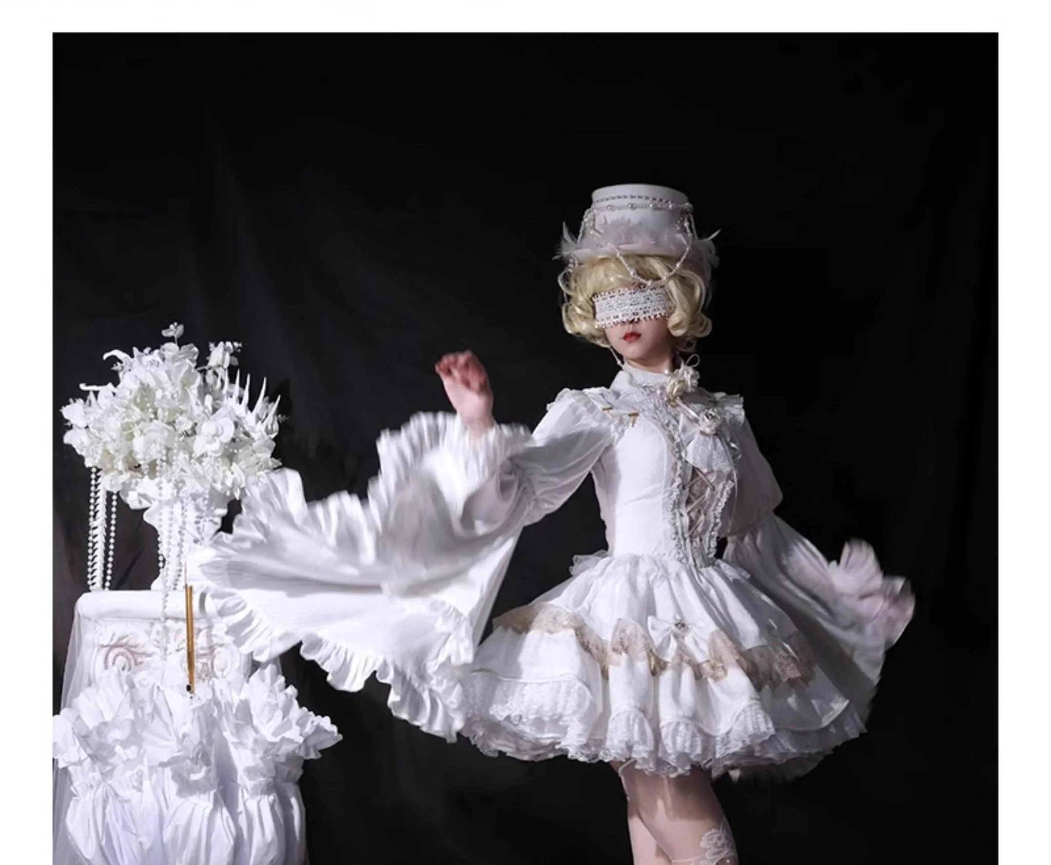 Black Lady - Gothic Lolita JSK Dress Set - Image 13