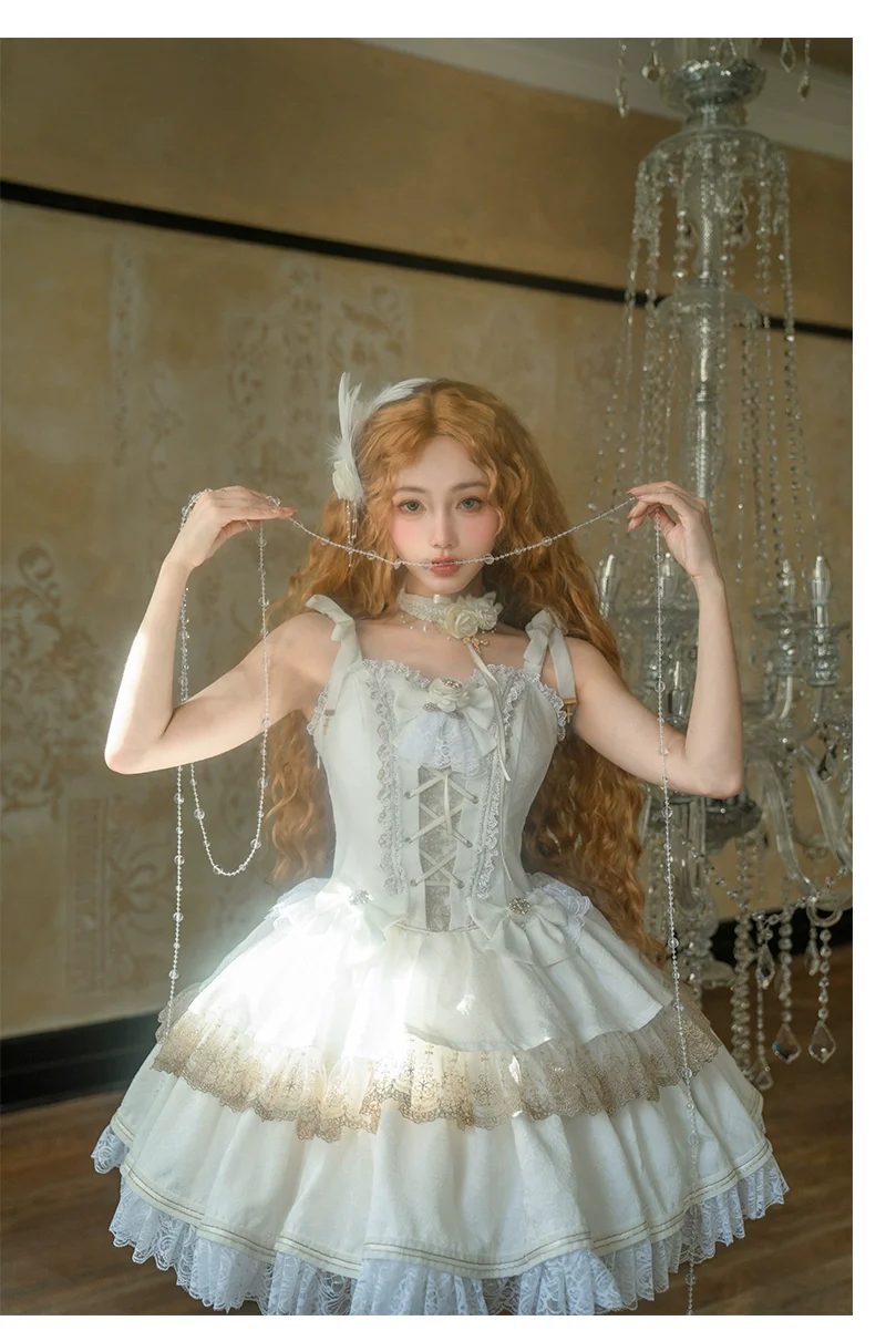 Black Lady - Gothic Lolita JSK Dress Set - Image 4